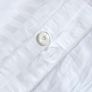 White Cotton Stripe Cot Bed Duvet Cover Set 330 Thread Count