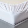 White Organic Cotton Fitted Cot Sheets 400 Thread Count, 2 Pack