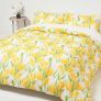 Yellow Tulips Digitally Printed Cotton Duvet Cover Set