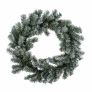 Frosted Effect Large Artificial Christmas Wreath, 18 Inch