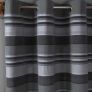 Cotton Morocco Striped Grey Curtain Pair