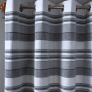 Cotton Morocco Striped Monochrome Curtain Pair, 66 x 72" Drop 