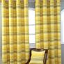 Cotton Morocco Striped Yellow Curtain Pair, 54 x 54" Drop