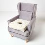 Cream Pressure Relief Armchair Booster Cushion 