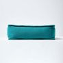 Teal Cotton Dining Chair Booster Cushion