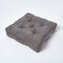 Taupe Grey Faux Suede Armchair Booster Cushion