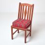 Edward Tartan Cotton Dining Chair Booster Cushion