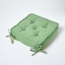 Forest Green Cotton Dining Booster Cushion