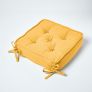Mustard Cotton Dining Booster Cushion