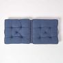 Navy Cotton Travel Support Booster Cushion