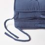 Navy Cotton Travel Support Booster Cushion