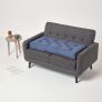 Navy Cotton 2 Seater Booster Cushion