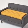 Mustard Yellow Cotton 2 Seater Booster Cushion