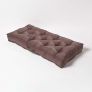 Chocolate Faux Suede 2 Seater Booster Cushion