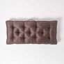 Chocolate Faux Suede 2 Seater Booster Cushion