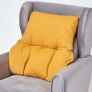 Mustard Yellow Cotton Back Support Cushion