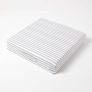 Grey Stripe Cotton Orthopaedic Foam Armchair Booster Cushion