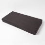 Black Suede Orthopaedic Foam 2 Seater Booster Cushion