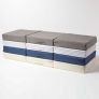 Navy Cotton Orthopaedic Foam 3 Seater Booster Cushion