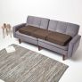 Brown Suede Orthopaedic Foam 3 Seater Booster Cushion
