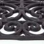 Black Wrought Iron Effect Parisian Rubber Doormat 70 x 45 cm