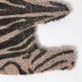 Zebra Shaped Coir Animal Print Non-Slip Doormat