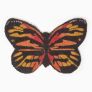 Orange Butterfly Coir Doormat