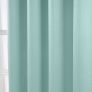 Pastel Blue Herringbone Chevron Blackout Thermal Curtains Pair Eyelet Style