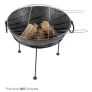 Metal BBQ Grill for Fire Bowl with Handles