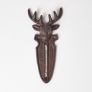 Brown Wall Mounted Cast Iron Stag Garden Thermometer