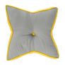 Grey and Yellow Star Floor Cushion 