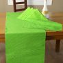 Cotton Lime Green Pack of 6 Napkins, 6 Placemats & 1 Runner