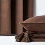 Cotton Rajput Ribbed Chocolate Throw, 255 x 360 cm