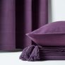 Cotton Rajput Ribbed Purple Throw, 255 x 360 cm