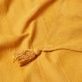Cotton Rajput Ribbed Mustard Throw, 225 x 255cm 