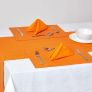 Cotton Plain Orange Table Runner