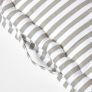 Cotton Light Grey Thin Stripe Floor Cushion, 40 x 40 cm