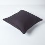 Cotton Plain Black Cushion Cover