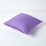 Cotton Plain Purple Cushion Cover