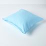 Cotton Plain Blue Cushion Cover