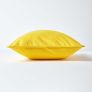 Cotton Plain Yellow Cushion Cover