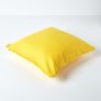Cotton Plain Yellow Cushion Cover