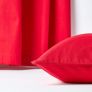 Cotton Plain Red Cushion Cover