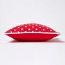 Cotton Red Polka Dots Cushion Cover