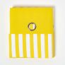 Thick Yellow Stripe Ready Made Eyelet Curtain Pair, 117 x 137 cm Drop