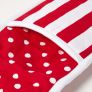 Red Polka Dot Cotton Double Oven Glove