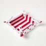 Red Hearts Reversible Bread Basket