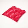 Red Polka Dot Seat Pad with Button Straps 100% Cotton 40 x 40 cm