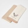 "Rooster" Waffle Cotton Tea Towels, Set of 2
