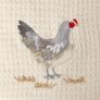 "Rooster" Waffle Cotton Tea Towels, Set of 2